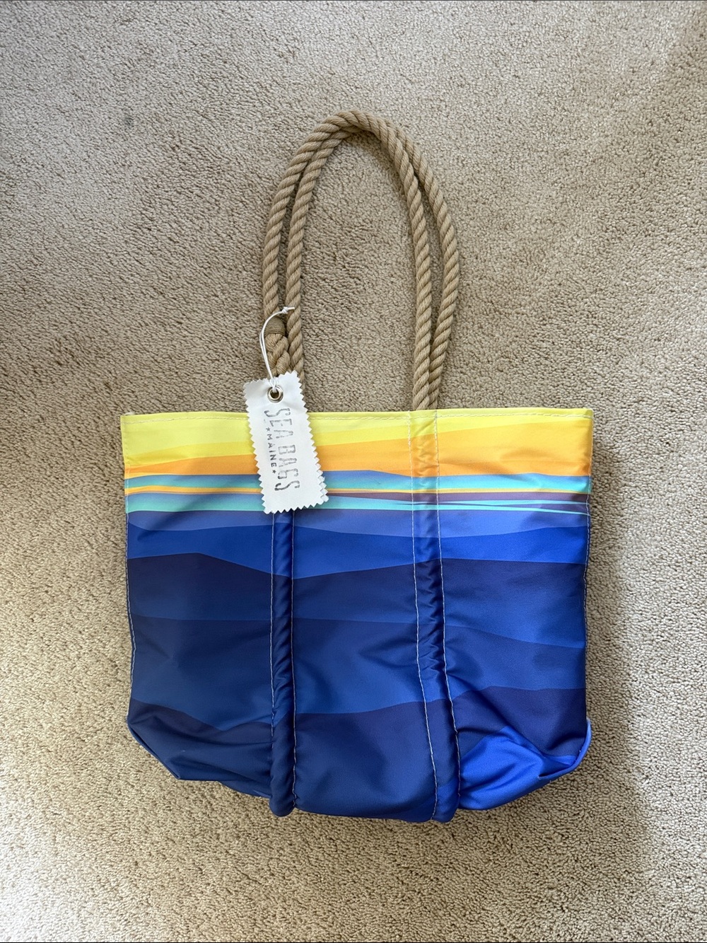 Sea Bags Maine in Blue and Yellow